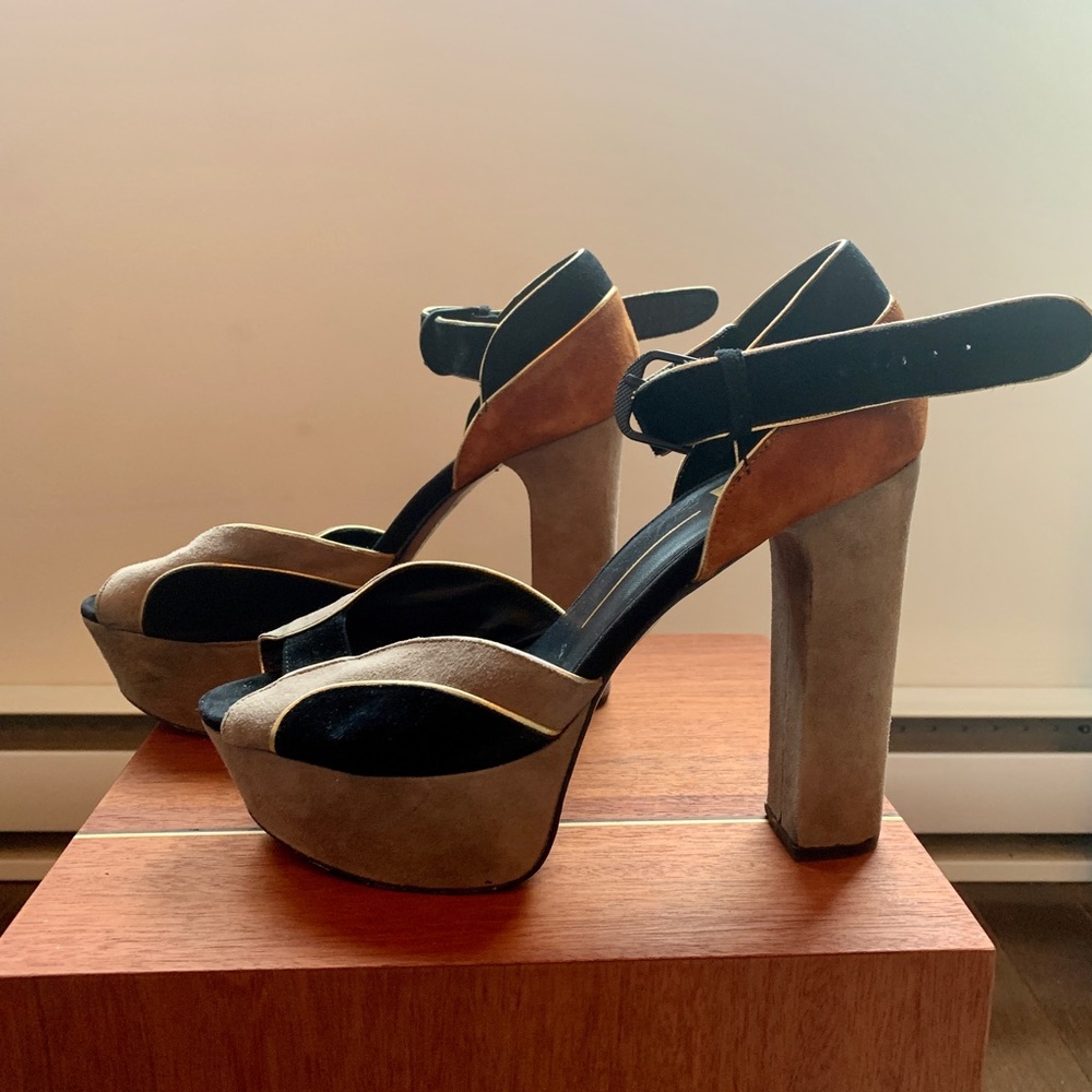 Dolce Vita Colour Block Stiletto Block Heel
